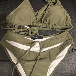 Missguided Green Bikini